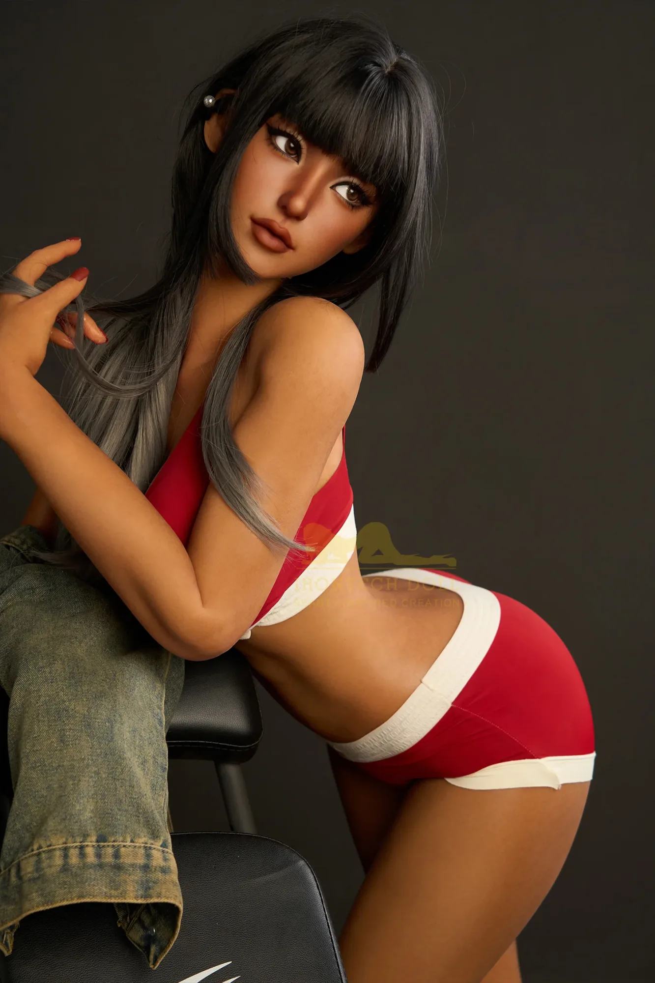 IR-161 S14 Miku -1 Silicone 161cm Dark Tanned F-Cup MMI Sex Dolls view 7