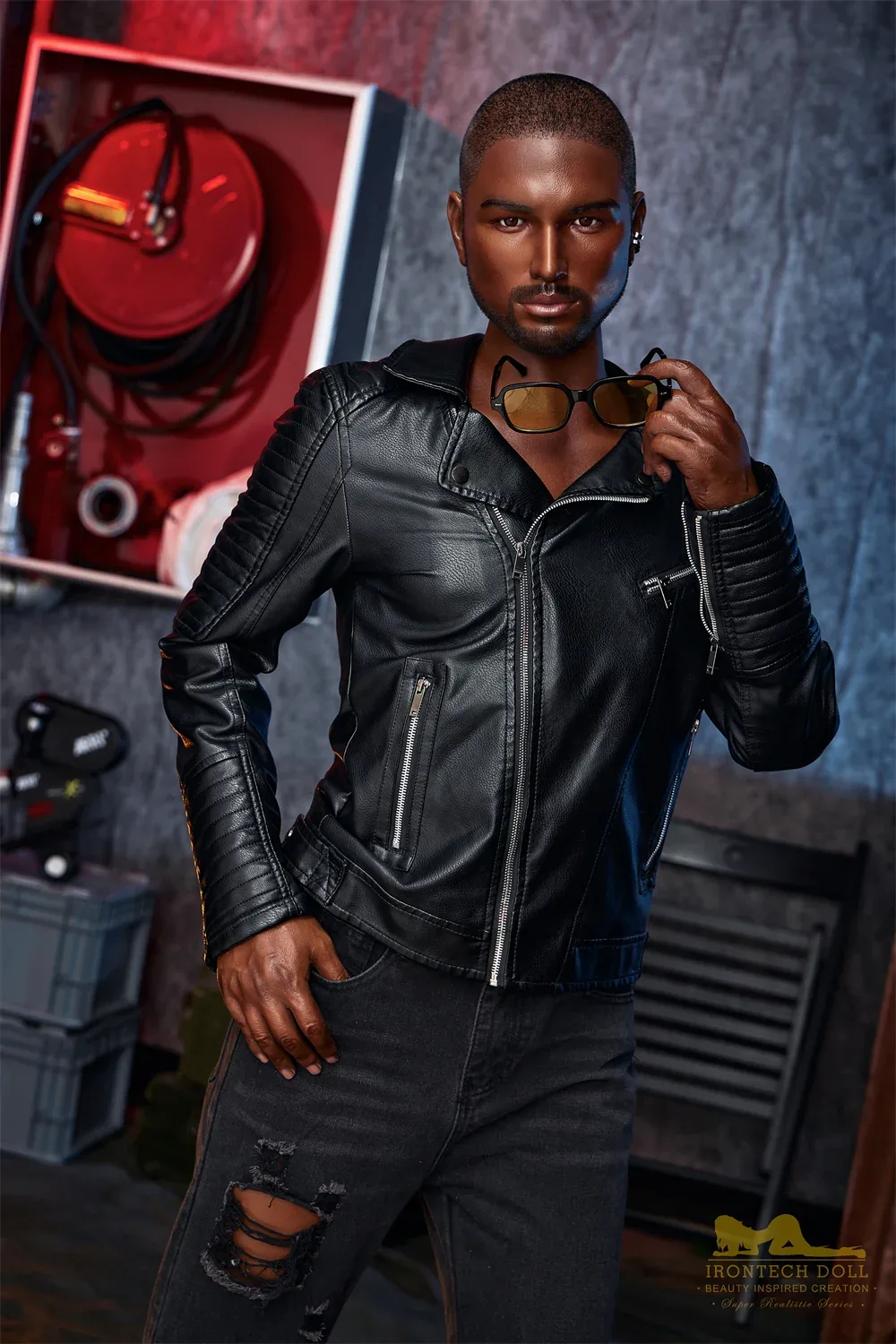PR-170 M1 Kevin Silicone 170cm Black Male MMI Sex Dolls view 3