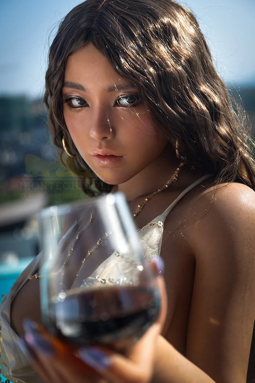 IR-164 S40 Eileen -1 Silicone 164cm Dark Tanned E-Cup MMI Sex Dolls