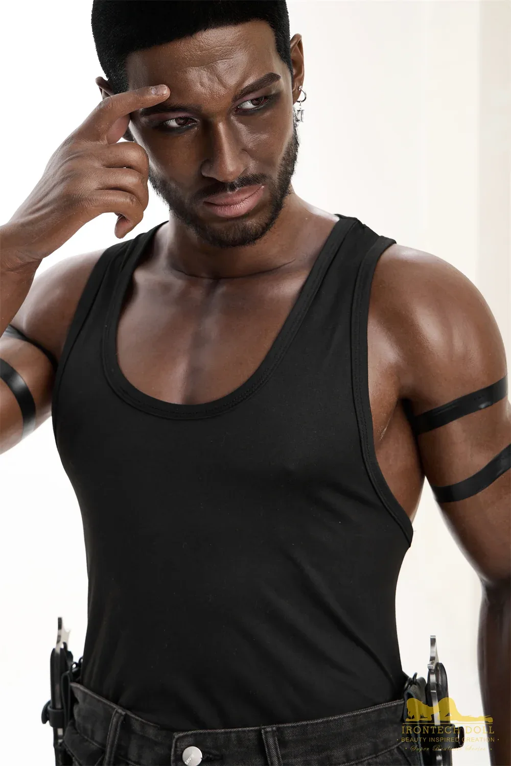 PR-176 M7 Bill -1 Silicone 176cm Black Male MMI Sex Dolls view 6