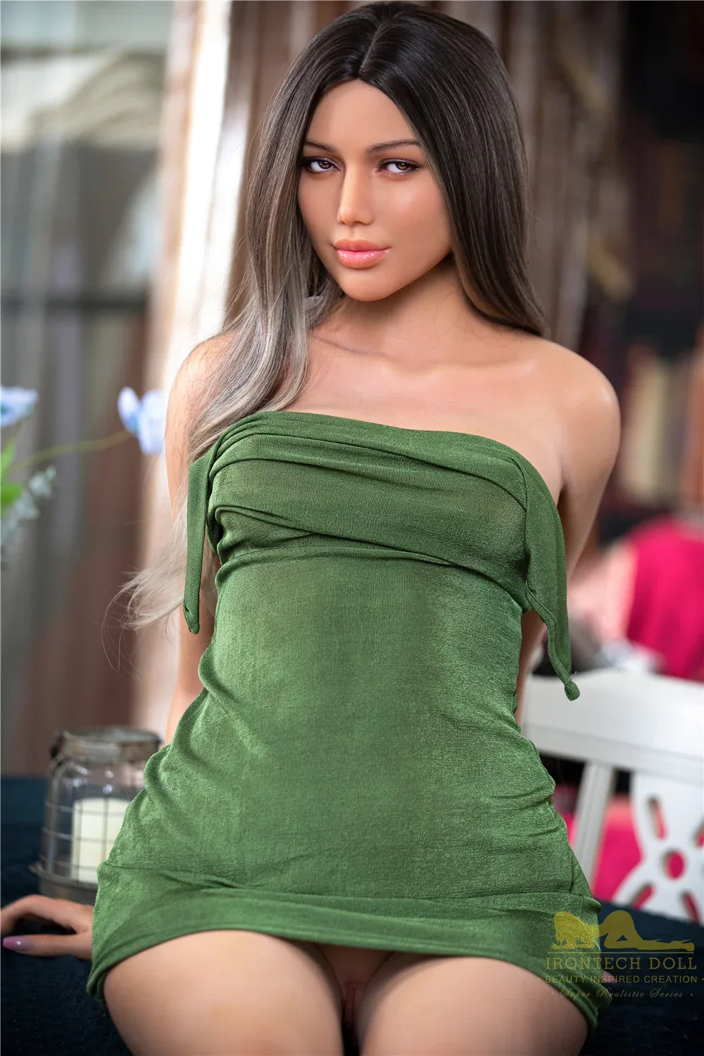 IR-166M S13 Celine Silicone 166cm Dark Tanned D-Cup MMI Sex Dolls