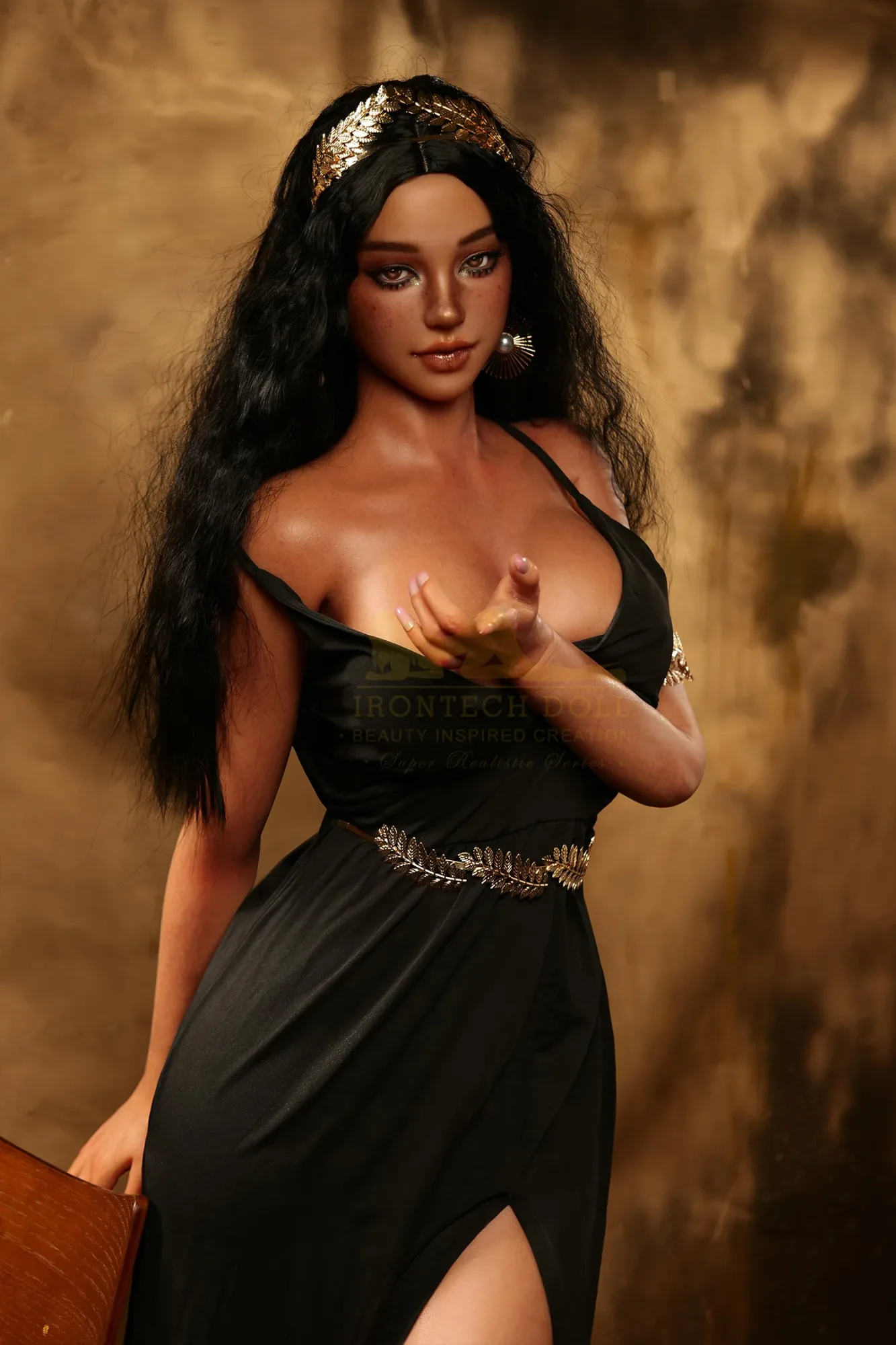 IR-166 S39 Layla Silicone 166cm Dark Tanned E-Cup MMI Sex Dolls view 5