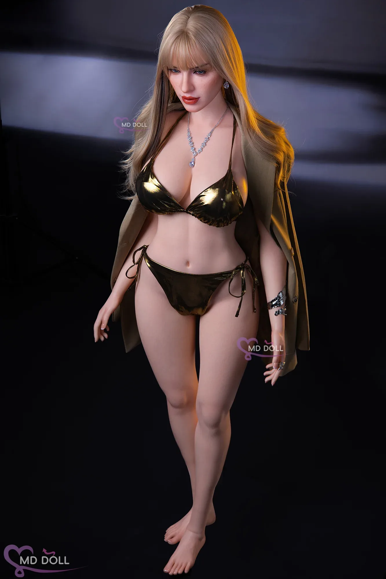 MD-166 M45 Jennifer Silicone 166cm Natural G-CUP MMI Sex Dolls