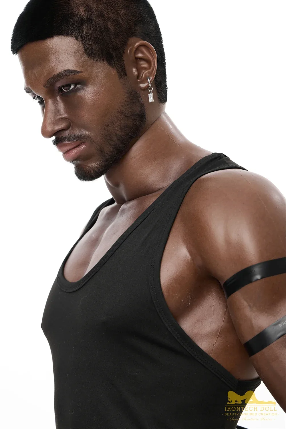 PR-176 M7 Bill -1 Silicone 176cm Black Male MMI Sex Dolls view 5