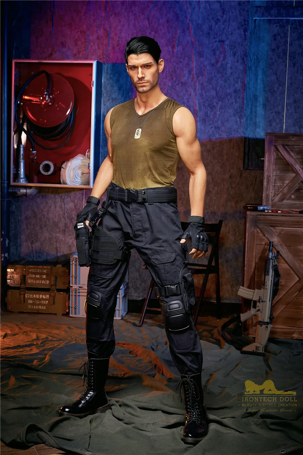 PR-176 M5 Thomas -2 Silicone 176cm Tanned Male MMI Sex Dolls view 3