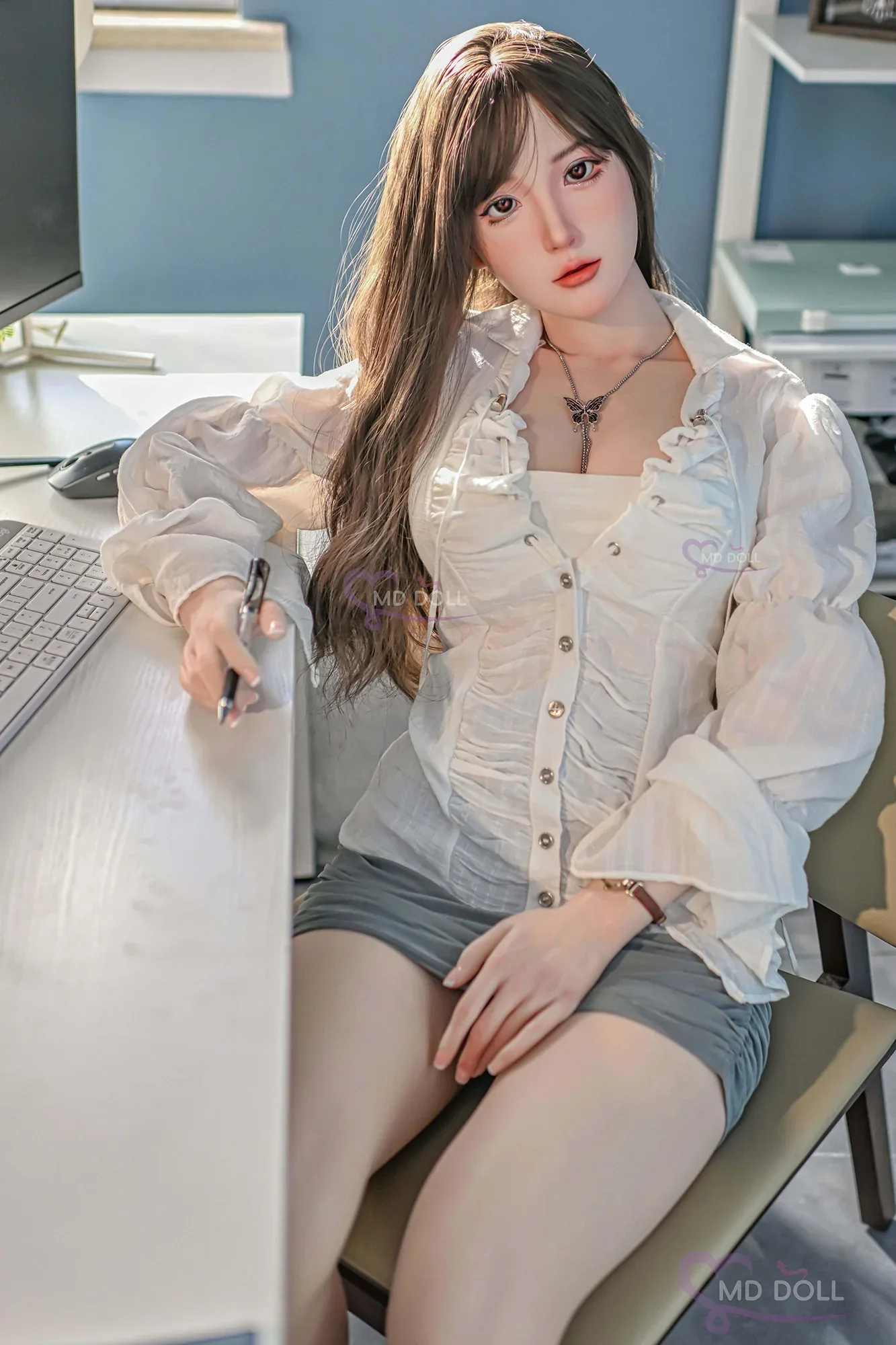 MD-166 M17 Doris Silicone 166cm Natural D-CUP MMI Sex Dolls view 3