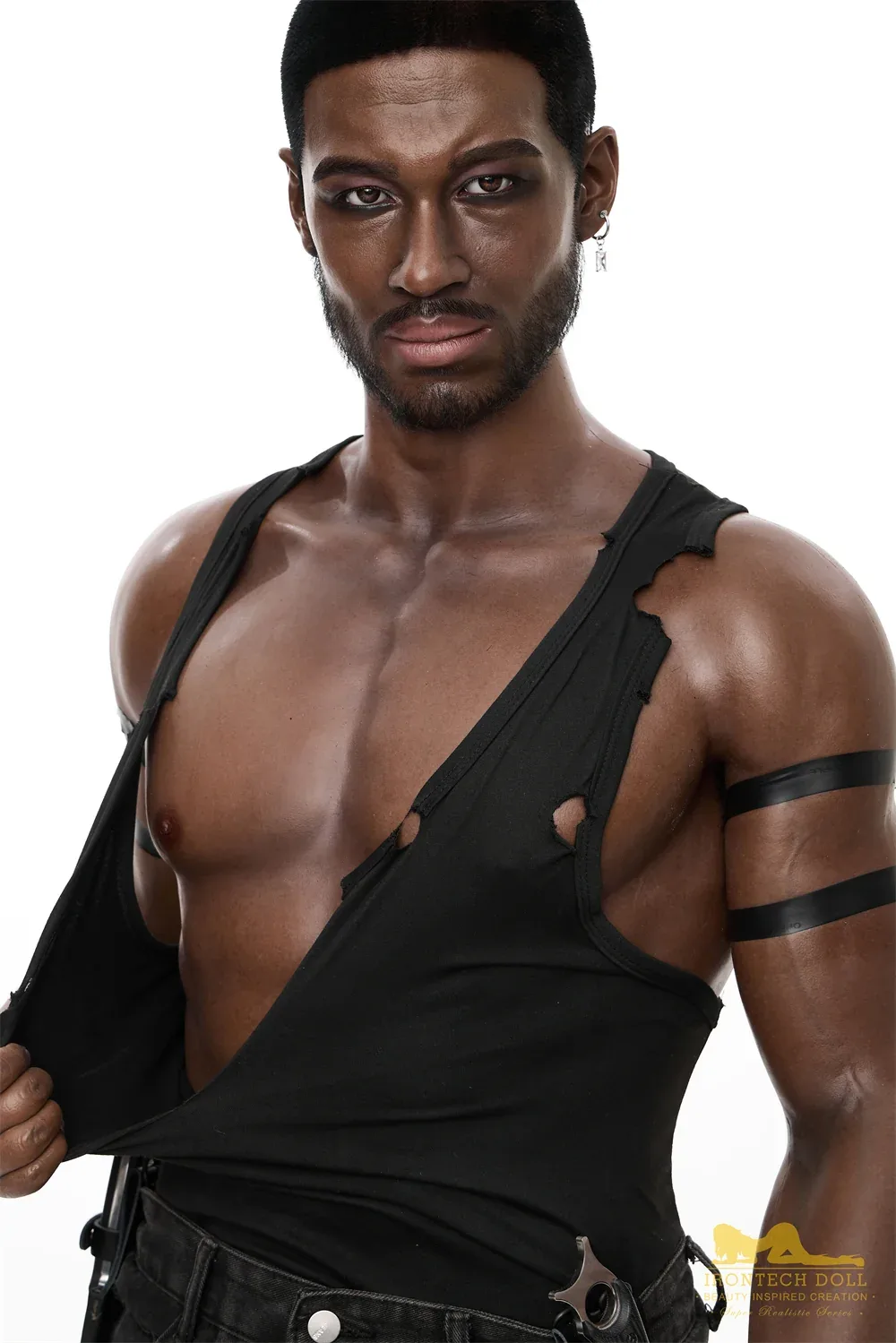 PR-176 M7 Bill -1 Silicone 176cm Black Male MMI Sex Dolls