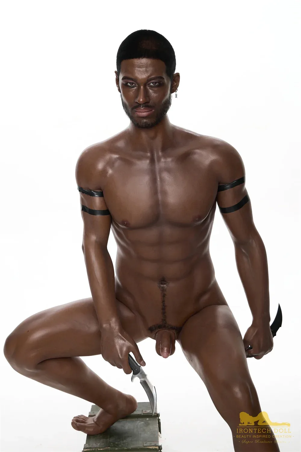 PR-176 M7 Bill -1 Silicone 176cm Black Male MMI Sex Dolls view 2