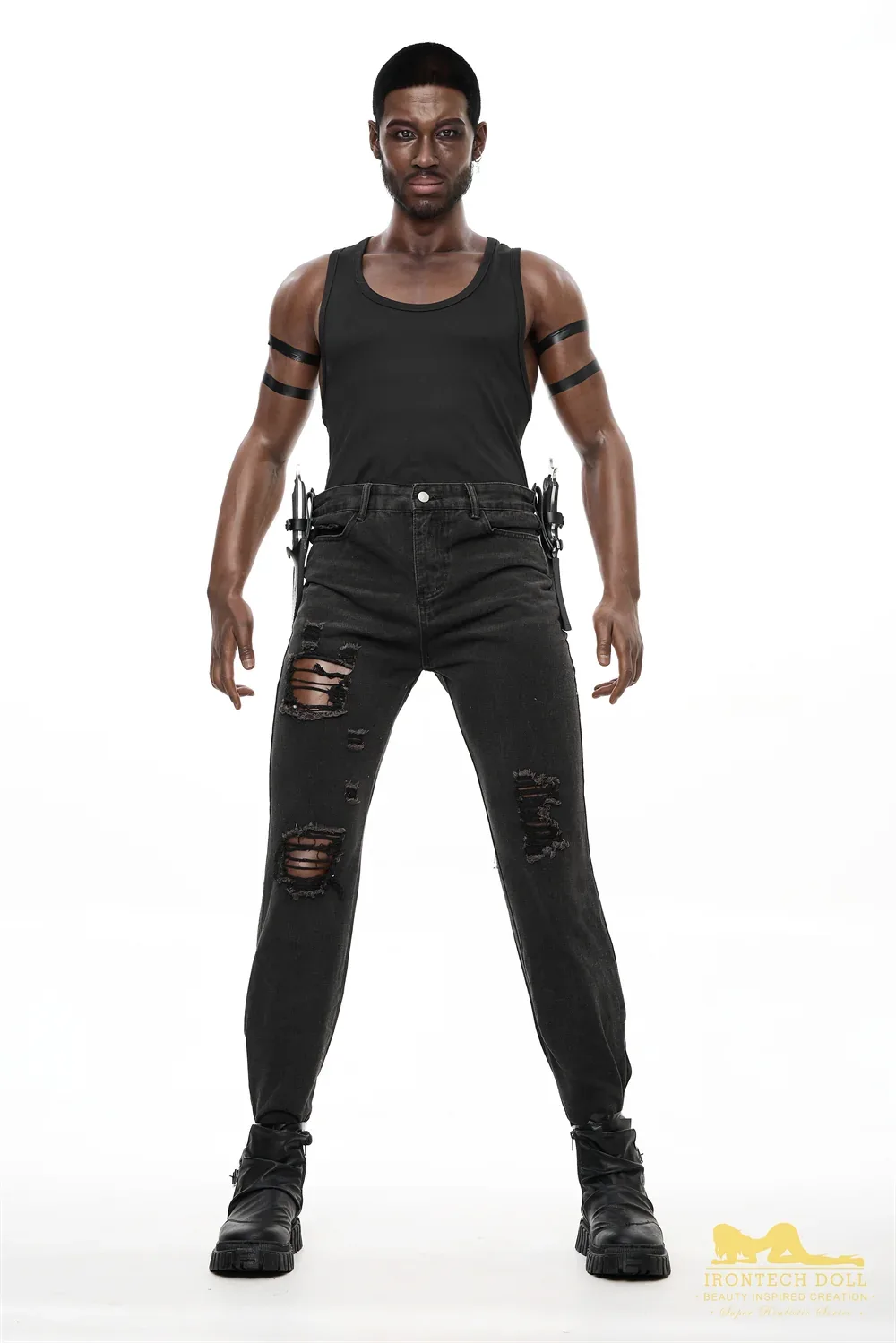 PR-176 M7 Bill -1 Silicone 176cm Black Male MMI Sex Dolls view 3