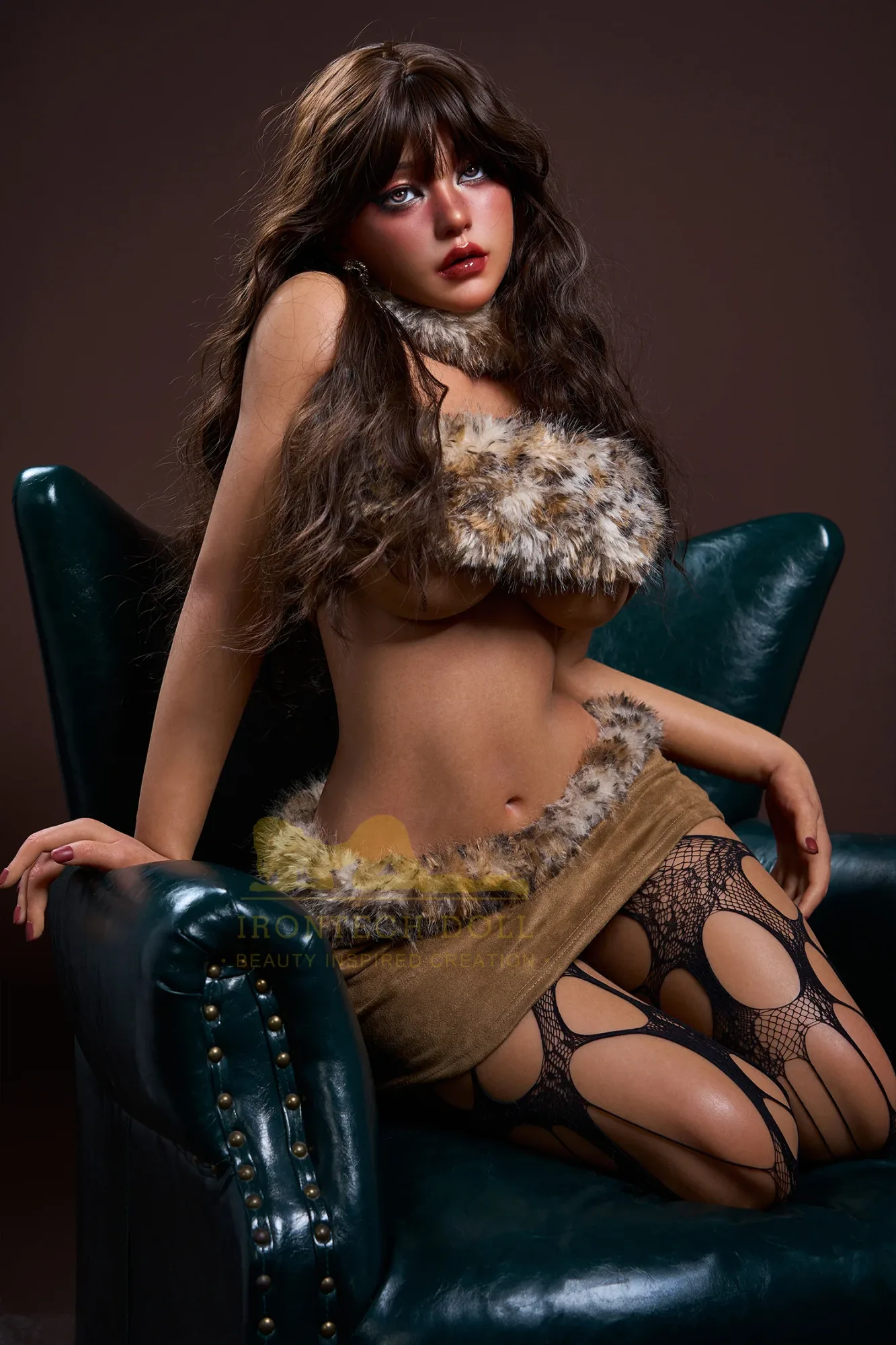 IR-164 S40 Eileen -2 Silicone 164cm Dark Tanned E-Cup MMI Sex Dolls view 3
