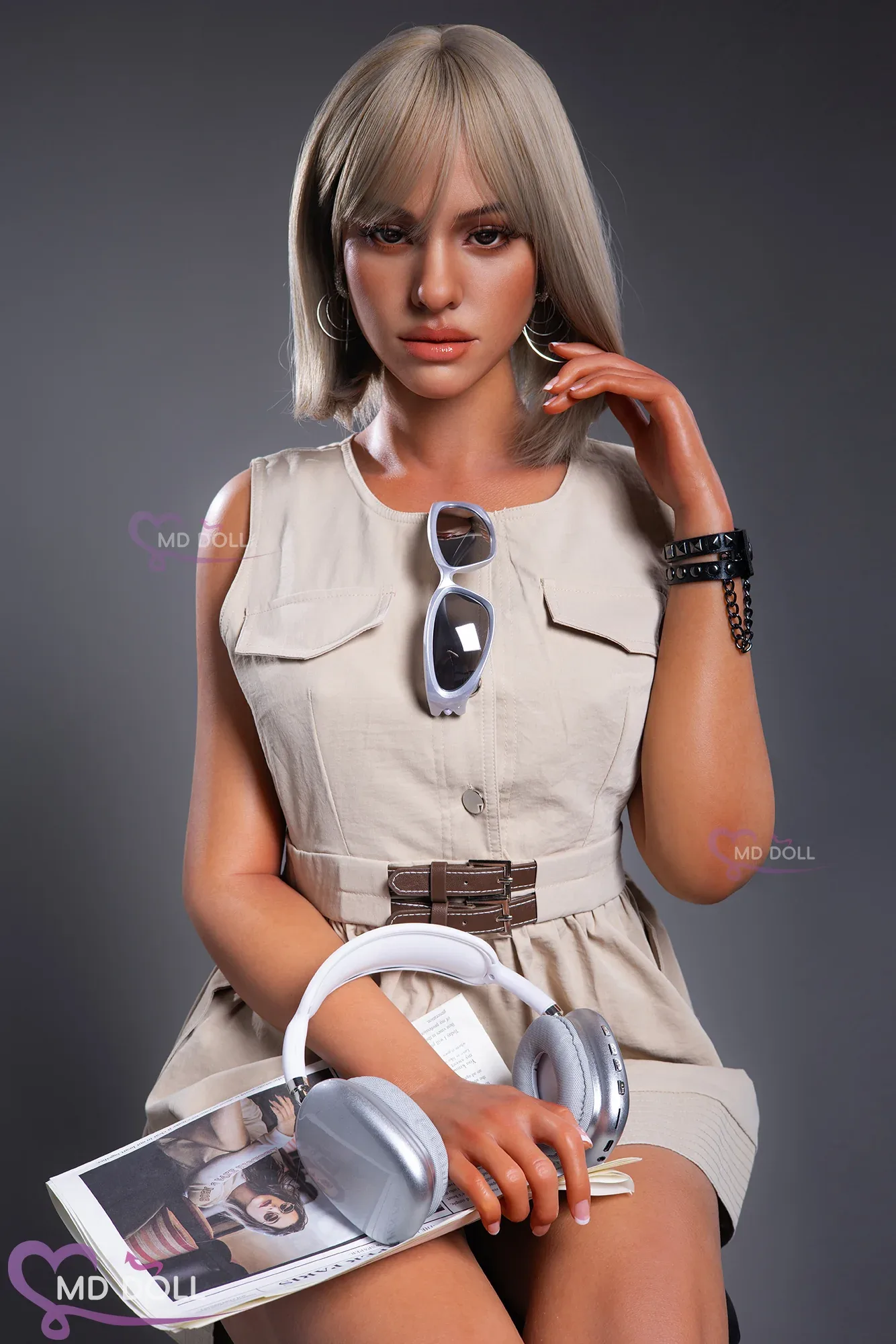 MD-166 M33 Sally Silicone 166cm D-CUP Light Tan MMI Sex Dolls