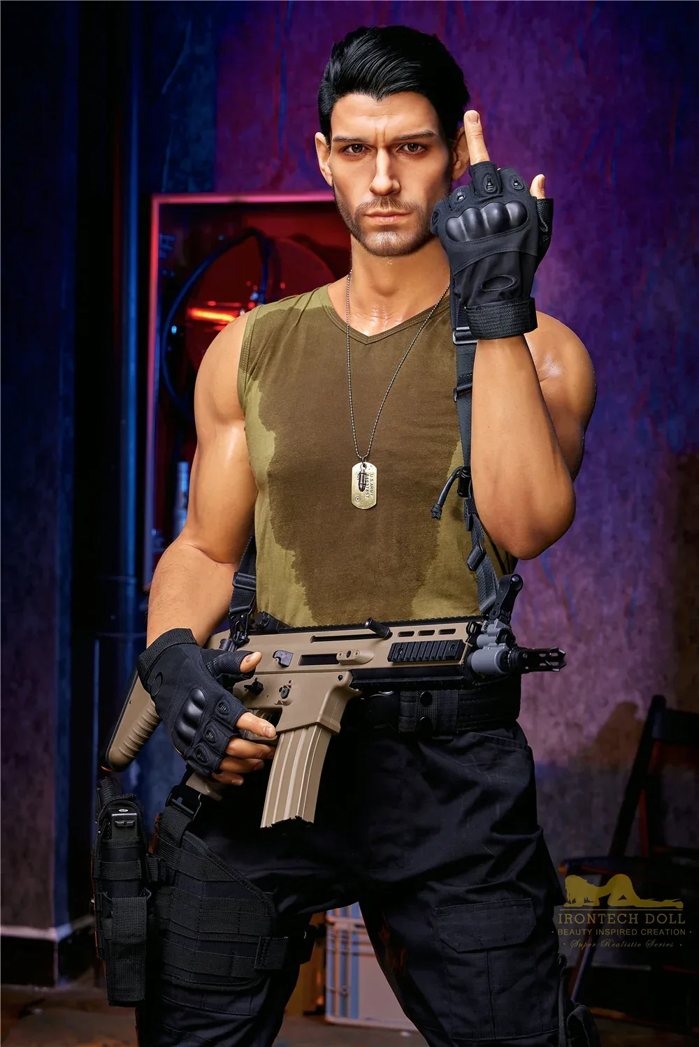 PR-176 M5 Thomas -2 Silicone 176cm Tanned Male MMI Sex Dolls view 8