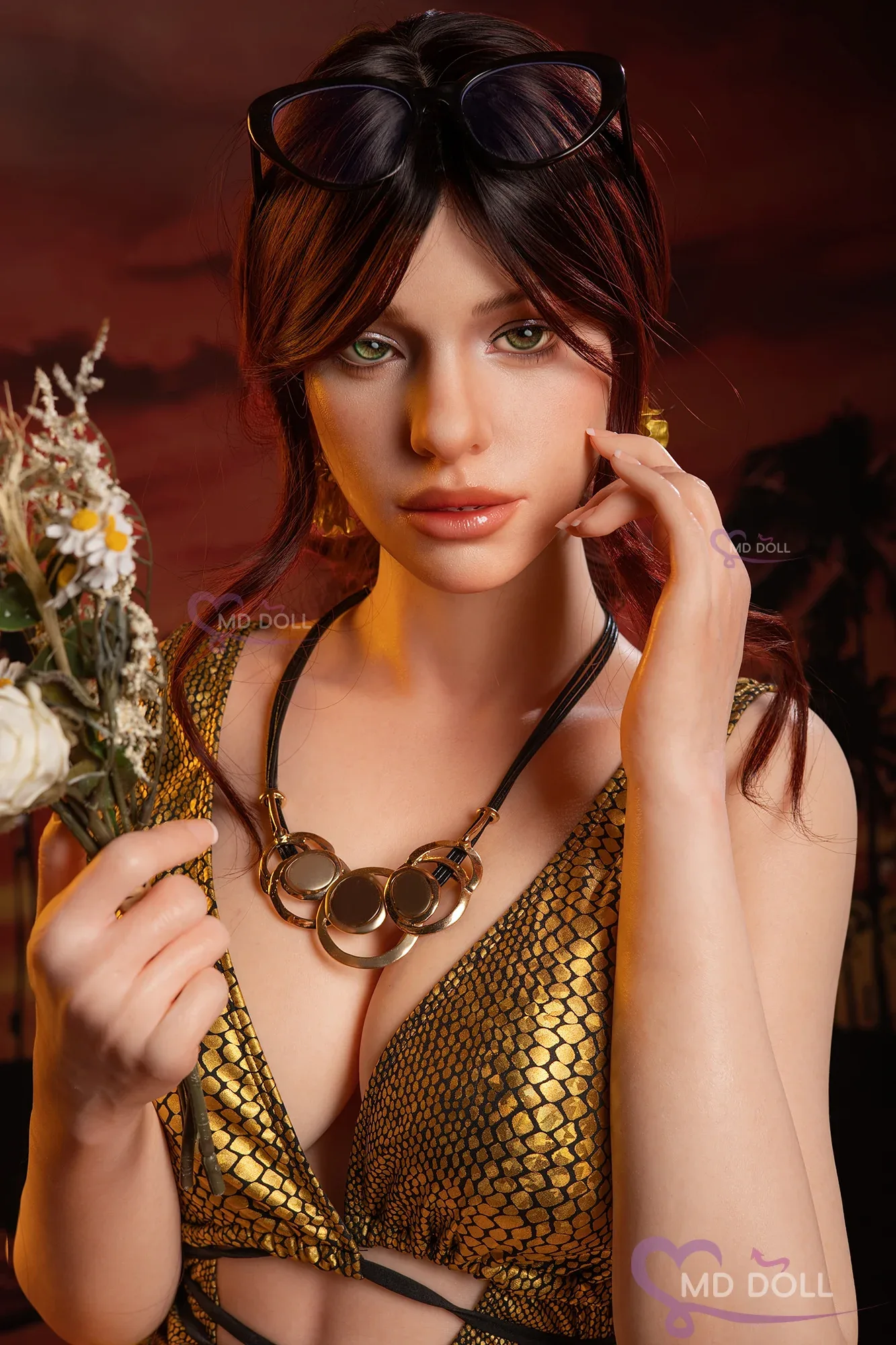 MD-166 M38 Rose Silicone 166cm Natural D-CUP MMI Sex Dolls
