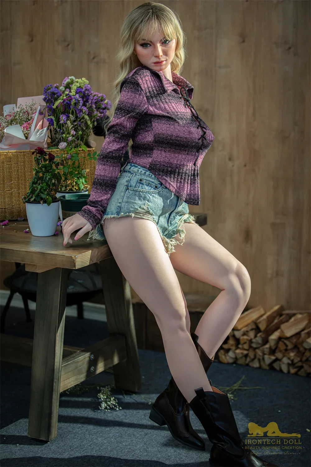 IR-165 S22 Maria -2 Silicone 165cm Nature F-Cup MMI Sex Dolls view 2